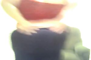 Really lustful and highly chunky dilettante livecam nympho showed me her butt