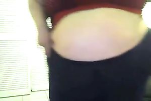 Really lustful and highly chunky dilettante livecam nympho showed me her butt