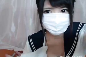 I love the way this camgirl looks at the camera as she is getting business done