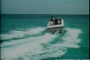 Horny pair enjoys sexy and ardent sex on the boat