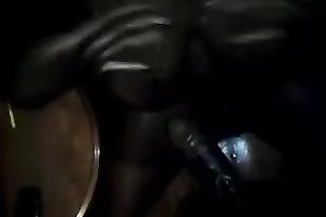 Dark chocolate gives me professional tugjob whilst I film her from POV