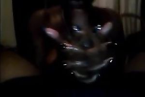 Dark chocolate gives me professional tugjob whilst I film her from POV