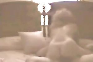 Extremely large racked dirty haired cheating horny white wife was riding her man's shlong