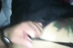 Dark haired marvelous and excited GF of my buddy can't live without giving him BJ