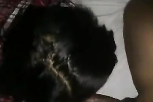 Dark haired marvelous and excited GF of my buddy can't live without giving him BJ