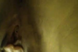 eighteen yo GF fondling her shaggy pussy on camera to tease me