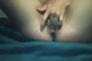 All natural breasty cam white wife finger copulates her squirting cum-hole