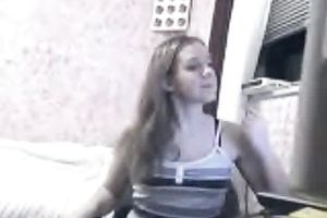 Cute blond legal age teenager chick showed her arse on the cam