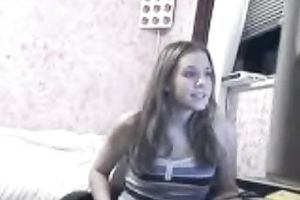 Cute blond legal age teenager chick showed her arse on the cam