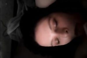 Hot brunette hair pale skin horny wife blows me on POV hawt tape