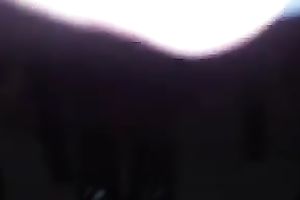 BUsty girl receive a bit also horny and plays with her slit in public restaurent