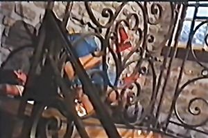 Busty French milf rides on a hard wang of her fuck ally