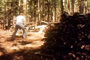 Rapacious ginger nymphomaniac masturbates and strips outdoors