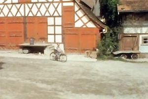 Rapacious ginger nymphomaniac masturbates and strips outdoors