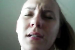 Naughty French hoe engulfing my dong deepthroat in POV