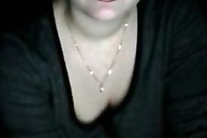 Awesome dilettante hot mother I'd like to fuck undressed her flawless large boobies on web camera