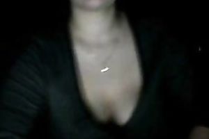 Awesome dilettante hot mother I'd like to fuck undressed her flawless large boobies on web camera