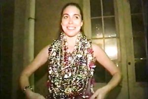 Cute pale skin playgirl show me her whoppers and shaggy cookie on mardi gras