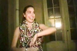 Cute pale skin playgirl show me her whoppers and shaggy cookie on mardi gras