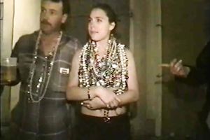 Cute pale skin playgirl show me her whoppers and shaggy cookie on mardi gras