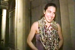 Cute pale skin playgirl show me her whoppers and shaggy cookie on mardi gras