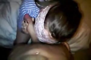 Deepthroating a large chubby shlong of my boyfriend as this chab tapes me on web camera