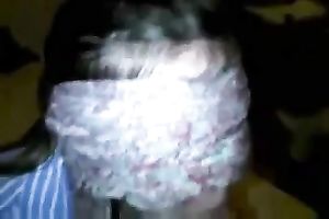 Deepthroating a large chubby shlong of my boyfriend as this chab tapes me on web camera