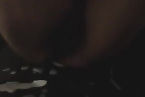 Slender brunette hair in dark stuff was teasing her creamy soaking slit