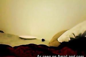 Webcam emo horny white wife with pierced tongue plays with her bazookas and finger bonks vagina