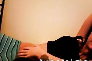 Webcam emo horny white wife with pierced tongue plays with her bazookas and finger bonks vagina