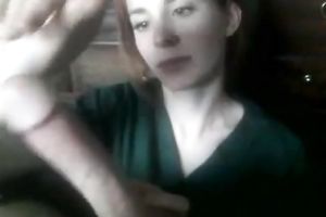 Dark haired enjoyable wife of my friend can't live without to jerk off and engulf his jock