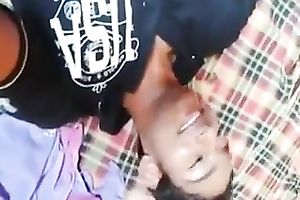 Indian a bit shy brunette hair horny white wife in sari was kinda blowing her man's lollicock