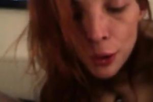 Amateur TS chick enjoys working on my knob in POV episode