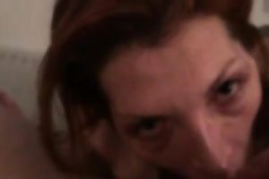 Amateur TS chick enjoys working on my knob in POV episode