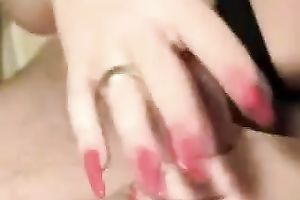 My large breasted hottie with joy jacks off my strong sloppy rod