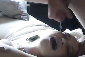 Cum lust legal age teenager sucks her lover's shlong until this babe receives the goo she craves