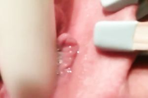 Pink muff of my buddy's GF was pinned and teased in hard mode