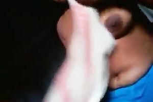 Wondrous non-professional Indian breasty chubby wench showed off her giant wobblers