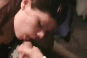 Redhead white honey gives head and hopes for ejaculation