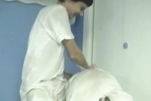 Kinky Asian sweetheart soaping one another having washroom jointly