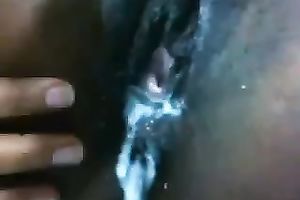 Dirty-minded lascivious and voracious dark hottie stretched her fuck holes