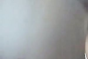 Awesome light haired wench with large boobies was teasing her own cum-hole