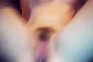 I please myself with my sex toy and my tight bawdy cleft acquires highly moist