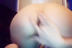 I please myself with my sex toy and my tight bawdy cleft acquires highly moist