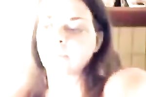 Chubby dilettante mother I'd like to fuck riding large sex tool in solo episode