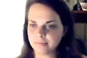 Chubby dilettante mother I'd like to fuck riding large sex tool in solo episode