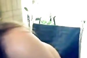 Chubby dilettante mother I'd like to fuck riding large sex tool in solo episode