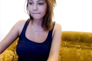 Cock hardening excellent brunette hair mother I'd like to fuck was bragging of her large boobs