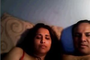 Indian non-professional milf with her hubby flashing her boobs