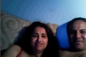 Indian non-professional milf with her hubby flashing her boobs
